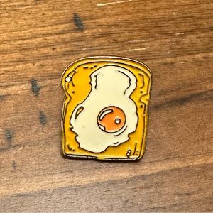 Eggs on Toast Enamel Pin